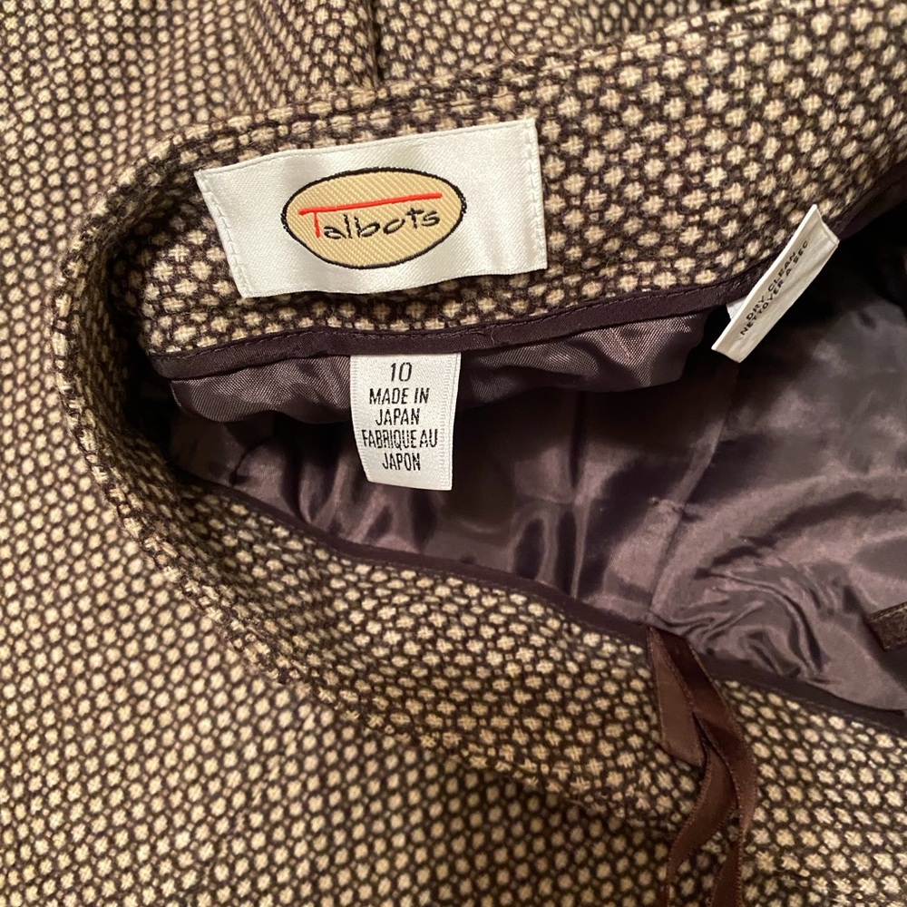 Talbots Brown Patterned Trousers - image 2